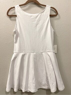 Active USA White Tennis Dress w/ Built-in Shorts